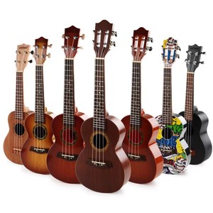 Ukelele de 23 pulgadas, 4 cuerdas, diapasón de palisandro, acabado lacado, instrumento musical para entretenimiento - Product Image 1