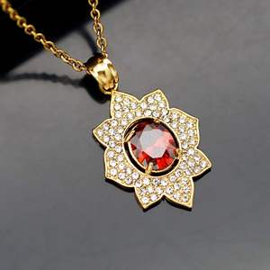 <span class=keywords><strong>Collana</strong></span> Religiosa in Acciaio Inossidabile Stile Europeo-Americano con Pendente Completamente Incastonato di Zirconi per <span class=keywords><strong>Uomo</strong></span> e Donna - Product Image 4