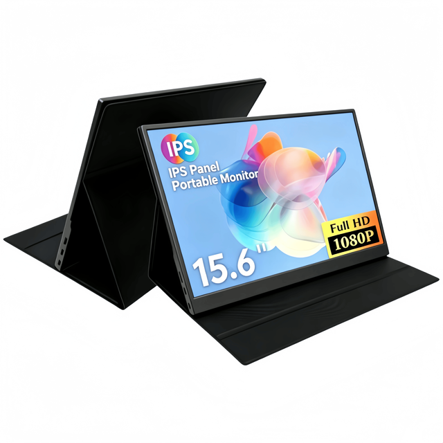 Hot Sale 15.6 Inch Portable USB C Monitor LCD Display for Laptop Mac PS5 Switch Phone-New 1080P Travel External Second