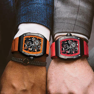 Reloj de hombre Darth <span class=keywords><strong>Vader</strong></span> 1705 resistente al agua que brilla en la oscuridad hueco de cuarzo automático de tendencia de moda informal - Product Image 3