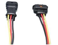 Connecteur de câblage automobile 3 broches en cuivre avec boîtier en nylon IP20 12V 2A, adaptateur de prise de pression d'huile 1928403968 / 1928404227