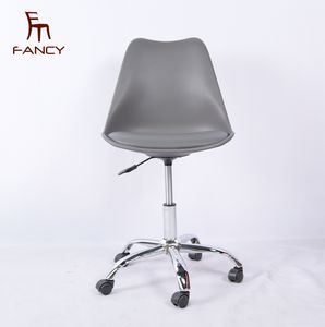 Muebles de oficina de diseño Simple, <span class=keywords><strong>silla</strong></span> giratoria de <span class=keywords><strong>escritorio</strong></span>, comedor, pata de acero, asiento de plástico, moderna, giratoria, ordenador, oficina, <span class=keywords><strong>tulip</strong></span>án - Product Image 5