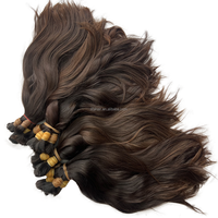 Extensions de cheveux humains vierges de qualité 12A, brillance intense, soyeuses, lisses, sans nœuds, cuticules alignées, vente en gros en vrac, sans perte, directement de l'usine