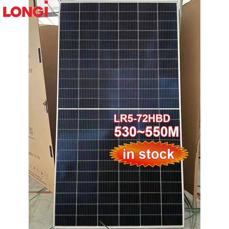 Longi LR5-72HPH 540-560M 540w 545W 550w 555W 560 Watt pannello solare con il prezzo a buon mercato per la casa PV sistema di utilizzo