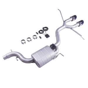 <span class=keywords><strong>Tubo</strong></span> <span class=keywords><strong>de</strong></span> <span class=keywords><strong>Escape</strong></span> <span class=keywords><strong>de</strong></span> Alto Rendimiento para Automóvil, Compatible con <span class=keywords><strong>Seat</strong></span> <span class=keywords><strong>Leon</strong></span> 1.8T 2.0T 2009-2012, Catback 304SUS Valvetronic, Doble Salida Central Azul - Product Image 5