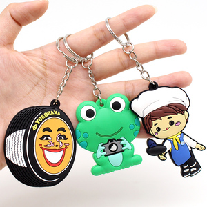 Promotional Business Gift Custom Logo Stainless Steel Keychains 2D 3D PVC & Soft Rubber Personalized Keychain