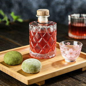 Bouteilles en verre texturées en cuir matelassé personnalisées OEM/ODM, 150 ml/200 ml, emballage haut de gamme unique pour les marques d'alcool - Product Image 3