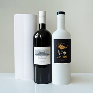 Color blanco y negro 375ml 500ml 750ml Botella de vidrio de aceite de oliva Licor vacío Vino <span class=keywords><strong>Whisky</strong></span> Tequila Gin Vodka Botella de vidrio - Product Image 1