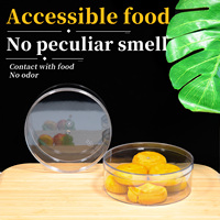 Boîte en plastique de qualité alimentaire chinoise de 13.4cm exquise petite boîte à collation pour le festival de la mi-automne gâteaux de lune pain Transparent vide