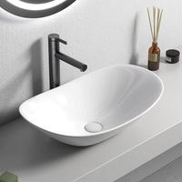 Lavabo de salle de bain au design européen en céramique émaillée, petit lavabo sanitaire, lavabo artistique pour WC