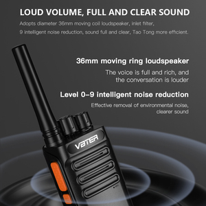 VBTER WBT-V8 el mobil radyo taşınabilir otel iletişim cihazı 10km Ran VOX şarj Analog teknoloji Walkie radyolar - Product Image 3