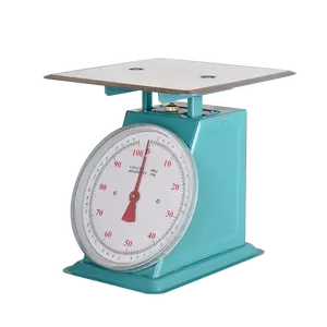 Big capacity commercial 100kg 220lbs platform dial spring weighing scale fishing meat weight scale