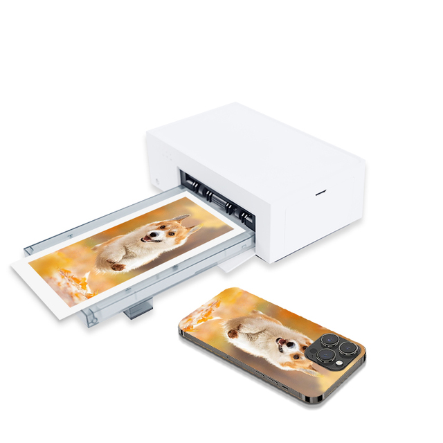 Mini Portable Thermal Sublimation Phone Skin Printer Fully Automatic One-Click Operation for Mobile Phone Camera Screen