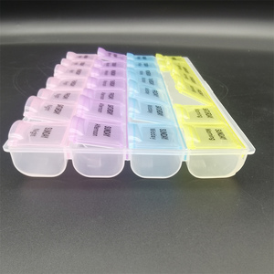 Organizador de Pastillas Semanal de Plástico, 28 Compartimentos, Estuche de Almacenamiento, Venta al Por Mayor, Personalizable, Económico - Product Image 3