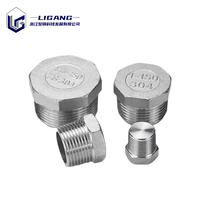 Bouchon hexagonal robuste en acier inoxydable SS316, 1 pouce NPT, forgé, 3000 lb, haute pression, en métal massif, mâle, pour réservoir