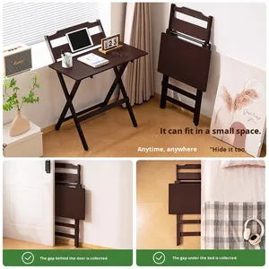 <strong>Folding</strong> Adjustable Height Wood Children's Study <strong>Computer</strong> Student Home Writing Homework Desk Bedside <strong>Small</strong> <strong>Table</strong> - Product Image 4