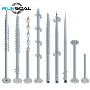 RUNGOAL - Anclaje <span class=keywords><strong>de</strong></span> poste <span class=keywords><strong>de</strong></span> tornillo <span class=keywords><strong>para</strong></span> suelo exterior <span class=keywords><strong>de</strong></span> calidad profesional <span class=keywords><strong>para</strong></span> sistemas <span class=keywords><strong>de</strong></span> energía solar - Product Image 1