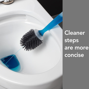 Masthome dernier support en plastique de salle de bain chaude avec tête de distribution de savon doux TPR nettoyage <span class=keywords><strong>brosse</strong></span> de <span class=keywords><strong>toilette</strong></span> en <span class=keywords><strong>Silicone</strong></span> - Product Image 3