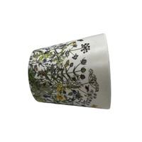 Top D 13.5 cm bawah D 10 cm tinggi 12.5 cm penuh dicetak meja kantor serat bambu pot bunga