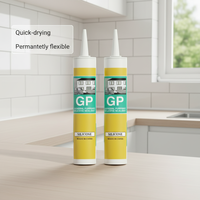 Scellant transparent monocouche résistant à la moisissure, échantillons gratuits, mastic silicone, adhésif acétate transparent multi-usages pour verre