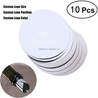 Accessoires de disque de verseur de vin de feuille d'aluminium personnalisée arrêt de goutte d'alcool pour bouteilles 10 pièces 12 pièces