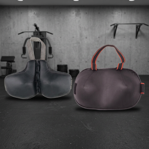 Protège-poitrine en cuir pour la boxe, équipement de protection pour adultes, gants de combat pour arts martiaux, fermeture à lacets, noir - Product Image 4