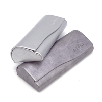 Étui à lunettes portable en cuir PU rectangulaire avec logo personnalisé, protection rigide pour lunettes de soleil, vente en gros directe usine