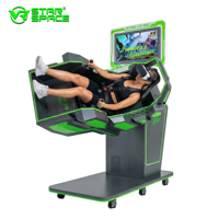 Simulador de Juego de Realidad Virtual 360VR para un Jugador, Máquina de Realidad Virtual 9D para Interiores, Equipo Metálico para Centros Comerciales