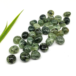 للبيع بالجملة أحجار كريمة من أحجار بريهنيت الخضراء الكريستالية الطبيعية ، حصى من الكرستال الأخضر للبيع - Product Image 6