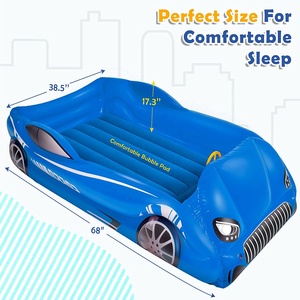 <span class=keywords><strong>Lit</strong></span> de sol Portable pour enfants, matelas pneumatique avec côtés pour garçons et filles - Product Image 5