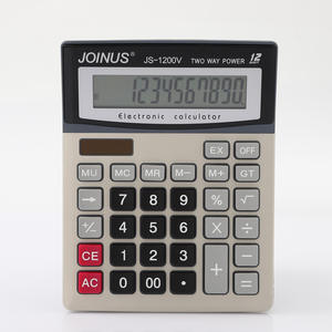 เครื่องคิดเลขจงเฉิง 12 หลัก พลังงานแสงอาทิตย์และแบตเตอรี่ รุ่น JS-1200V ของขวัญทางธุรกิจ สีเงิน - Product Image 2