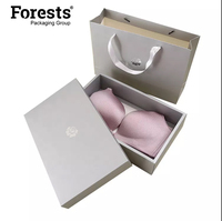 Logo personnalisé Ensemble de lingerie pour femmes Boîte cadeau Emballage de soutien-gorge Boîte en papier de fantaisie pour dames sous-vêtements maillot de bain vêtements