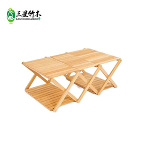 Bamboo <b>camping</b> multi-functional folding storage rack <b>table</b> <b>camping</b> multi-functional folding storage rack folding storage rack - Product Image 3
