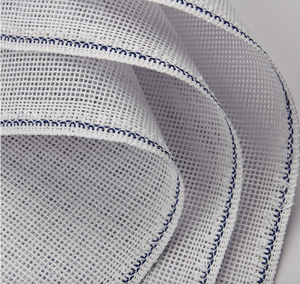 14 CT Trắng needlepoint trống vải handmade hình vuông hoa phong cách Twist Interlock 10/12/13/14/18 lưới tùy chỉnh in ấn - Product Image 4