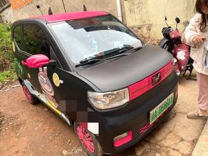 Voiture très économique <span class=keywords><strong>2021</strong></span> Wuling Hongguang MINI EV Macaron Sandwich Edition 120km Lithium Ternaire Automatique Prix Abordable - Product Image 3