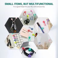 Attaches magnétiques réutilisables en silicone pour câble magnétique en caoutchouc pour l'électronique