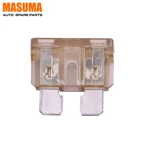 Fusibles de hoja de sistema automático MASUMA, FS-037, 25A, transparente, MS810965, URJ201L, 100 Uds.