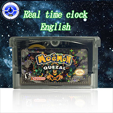 Cartucho de juego USA English RTC Flash Cart Emerald Seaglass Moemon QUEZAL Radical Red Spades Clubs para GBA - Product Image 4