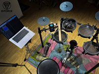 E-Force Hot-Selling Professional Electric Drum Sets All Mesh Portable Electronic Drum Kits E Drums