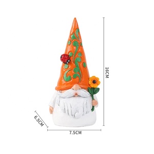 Santa Claus Micro-Landscape Snow Scene Gnome Small Ornament, Resin <b>Craft</b> Christmas Gift & Decorative Display - Product Image 3