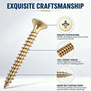 Tornillo <span class=keywords><strong>para</strong></span> aglomerado <span class=keywords><strong>Spax</strong></span> de cabeza plana doblemente avellanada Pozi, cincado en blanco y amarillo, utilizado en <span class=keywords><strong>madera</strong></span> - Product Image 2