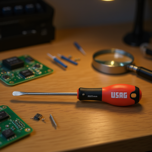 Destornillador USAG de 322 mm con Punta Plana, Herramienta de Precisión para Reparación de Electrónica - Product Image 3