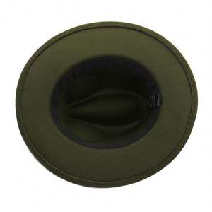 Sombrero Fedora Unisex X3068 de Fieltro de Lana con Ala y Copa de Cuero Personalizada para Hombre, Gorra Formal de Jazz Decorada con Cuerda - Product Image 6