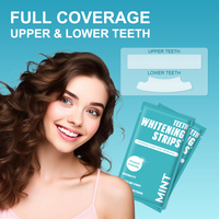 Tiras blanqueadoras de dientes Popular 3% HP Peróxido Resultado sobresaliente Tiras de dientes de viscosidad fuerte