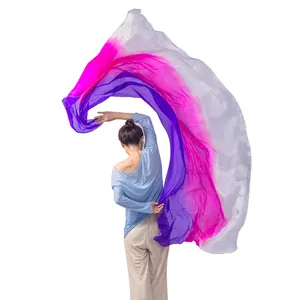 Silk Dance 250*114センチメートルカスタマイズカラフルなダンスのスカーフ卸売ベリーダンスシルクベール