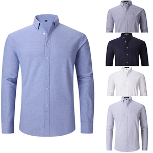 Biểu tượng tùy chỉnh cho người đàn ông cao cấp của áo sơ mi chuyên nghiệp 100% cotton văn phòng & làm việc đồng phục tùy biến - Product Image 3