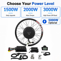 Kit moteur de moyeu de vélo électrique Sailimotor 48V 52V 60V 72V 2000W 3000W 5000W avec batterie triangulaire