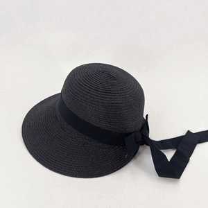 <b>Women</b> Bucket Hat Wide-Brim Straw Sun-Hat for Summer Beach with Bow Outdoor Versatile Fashion <b>Cap</b> Promotion Gift - Product Image 4