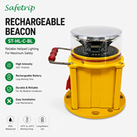 Venta Directa de Fábrica, Baliza LED Portátil Recargable de Larga Duración para Heliportos, 30W 2500cd, Color Blanco, para Proyectos de Heliportos