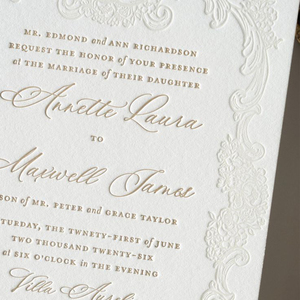 Tarjetas Premium con Forma de Arco, Tamaño A5, Papel Grueso de Algodón, Invitación de Boda con Relieve Ciego, Juego de Invitaciones de Boda con Sello de Cera - Product Image 1